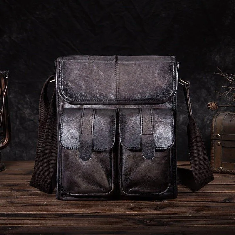 Woosir Vintage Genuine Leather Messenger Shoulder Bag