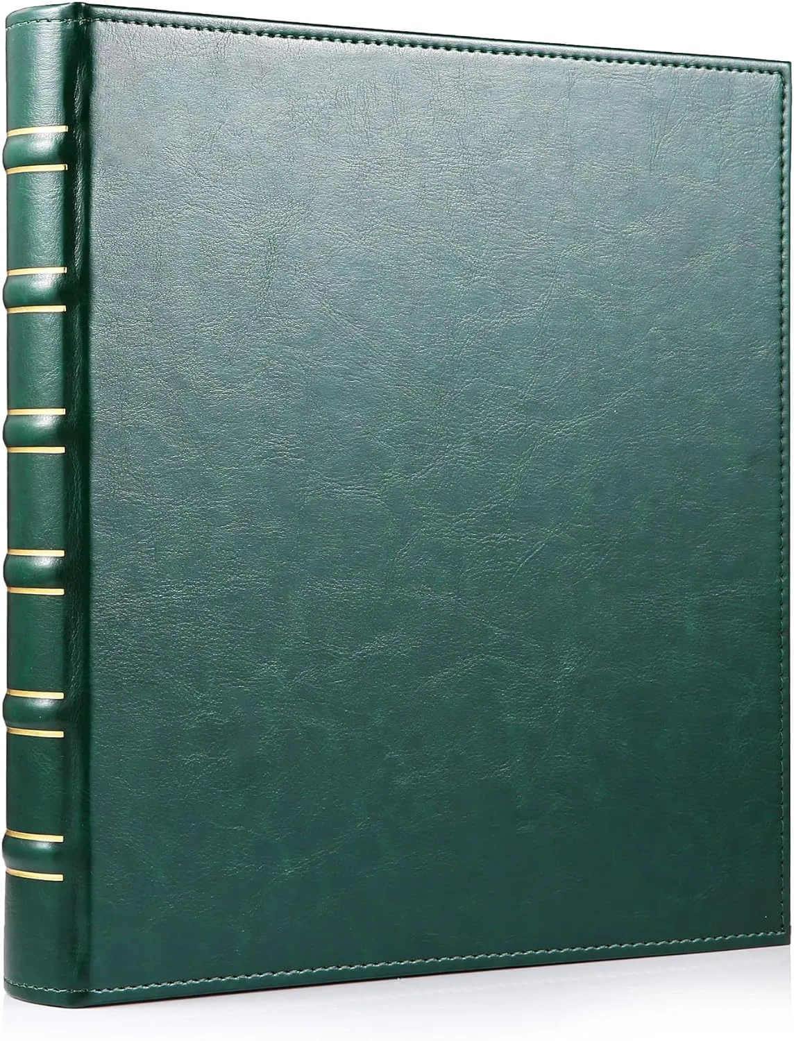 WOT I Deluxe Trading Card Binder, 540 Pockets Collectible Card Binder Sleeves, Refillable Leather 3 Ring Binder with Double Sided Pockets for Holding Cherished Cards - Green