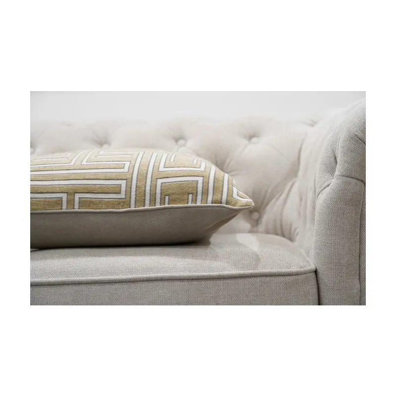 Woven Velvet Modern Cushion - Duck Feather Insert
