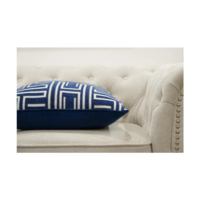 Woven Velvet Modern Cushion - Duck Feather Insert