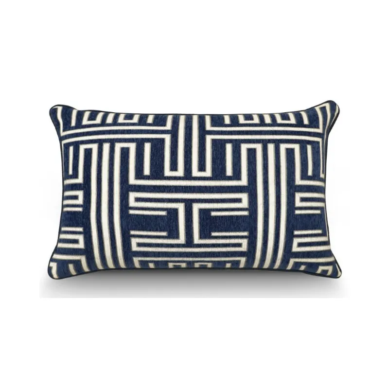 Woven Velvet Modern Cushion - Duck Feather Insert