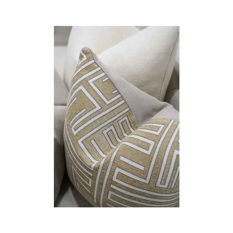 Woven Velvet Modern Cushion - Duck Feather Insert