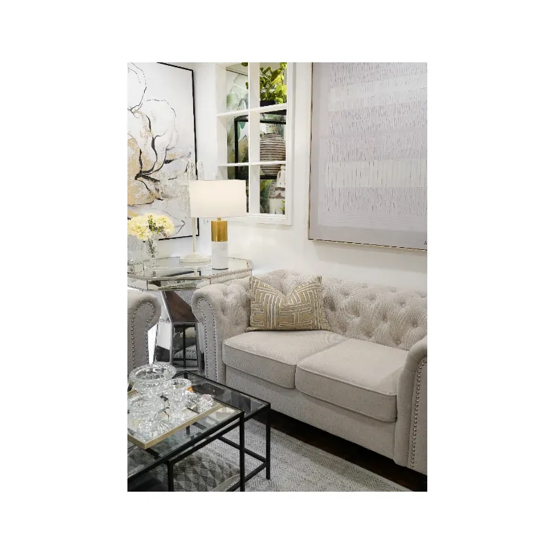 Woven Velvet Modern Cushion - Duck Feather Insert