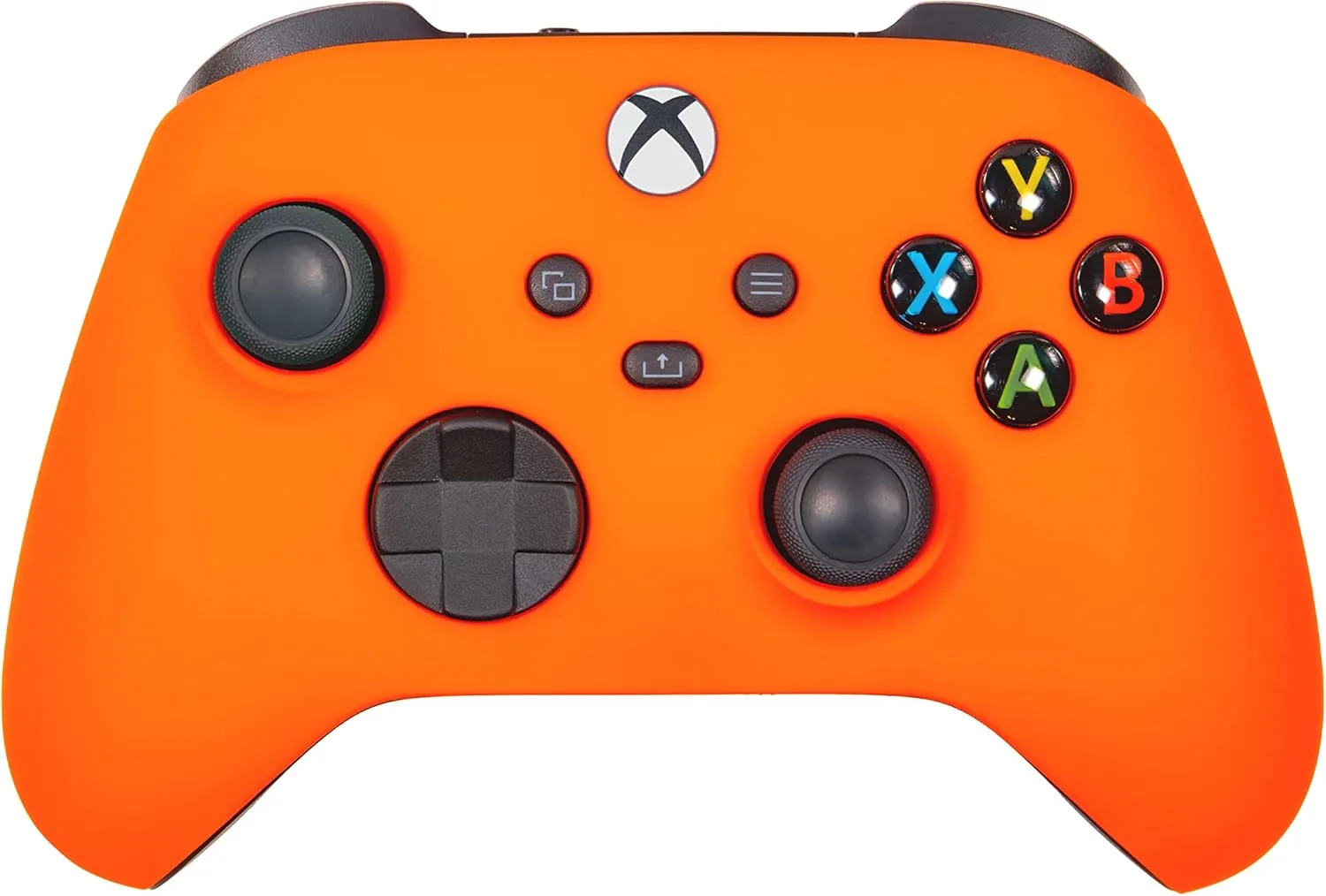 Xbox One Series X S Custom Soft Touch Controller - Soft Touch Feel, Added Grip, Neon Orange Color - Compatible with Xbox One, Series X, Series S