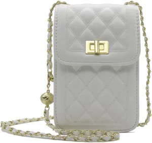 YAMEIZE Small Crossbody Cell Phone Purse - Women Shoulder Bags PU Leather Mini Wallet Bag with Adjustable Shoulder Strap