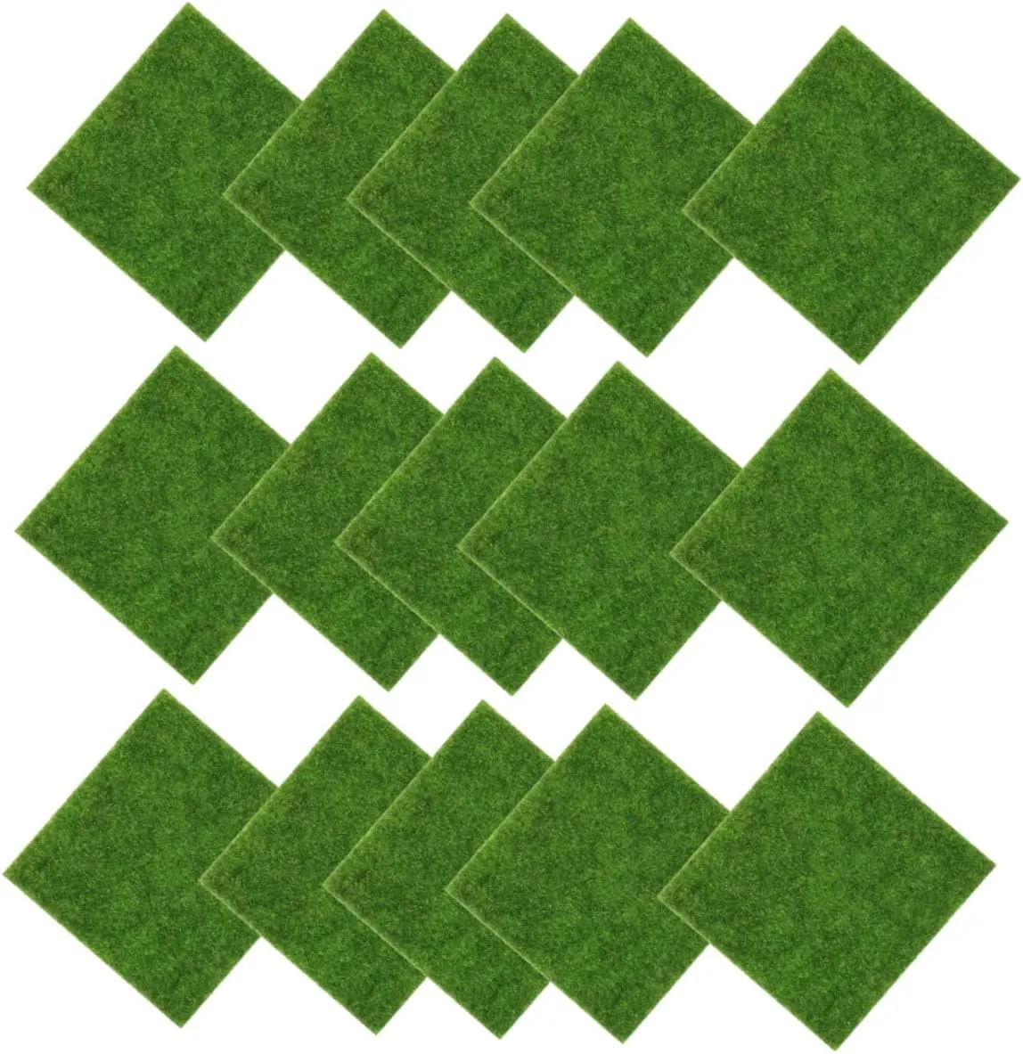 YARNOW 15pcs Realistic Faux Moss for Crafting Miniature Landscapes Dollhouses Garden Decor Use