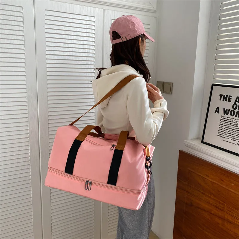 Yoga Fitness Printable Short-distance Couple Portable Travel Bags