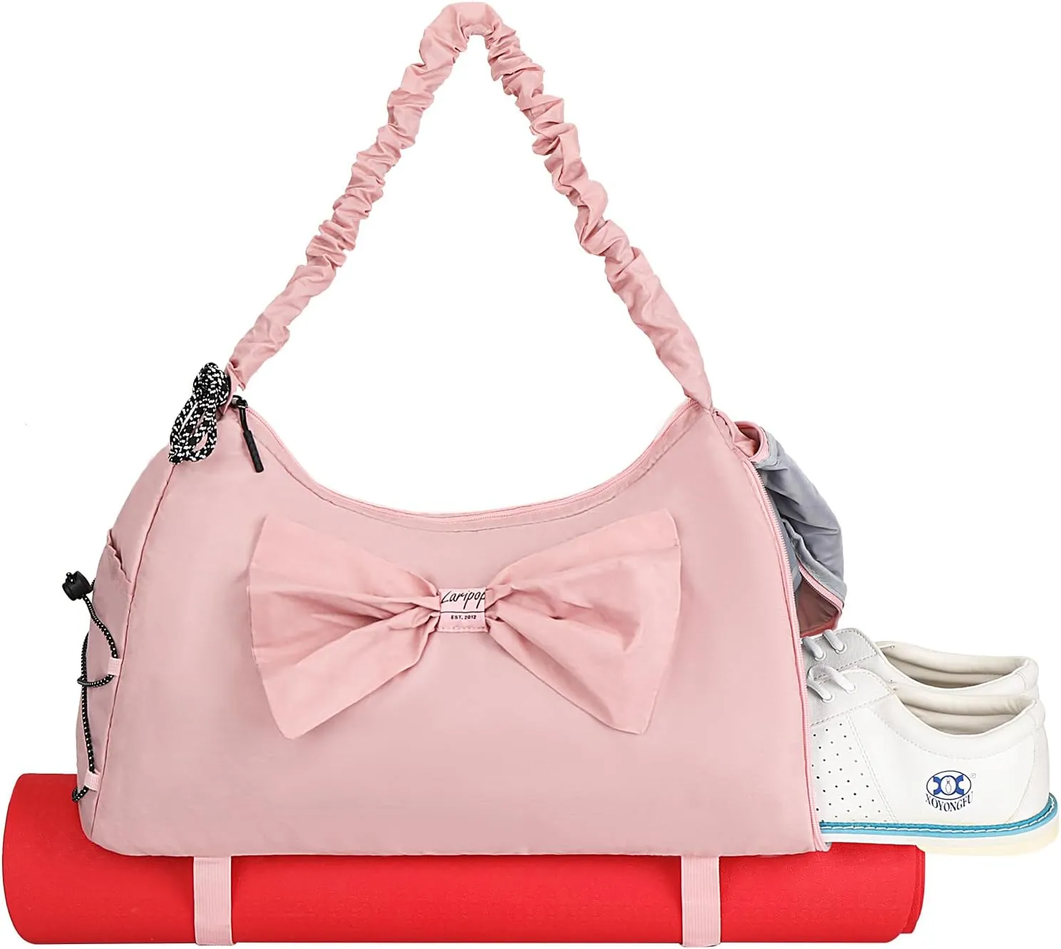 Yoga Gym Bags for Women,Butterfly Shoulder Bag with Shoes Compartment & Wet Dry Storage Pockets & Adjustable Yoga Mat Holder