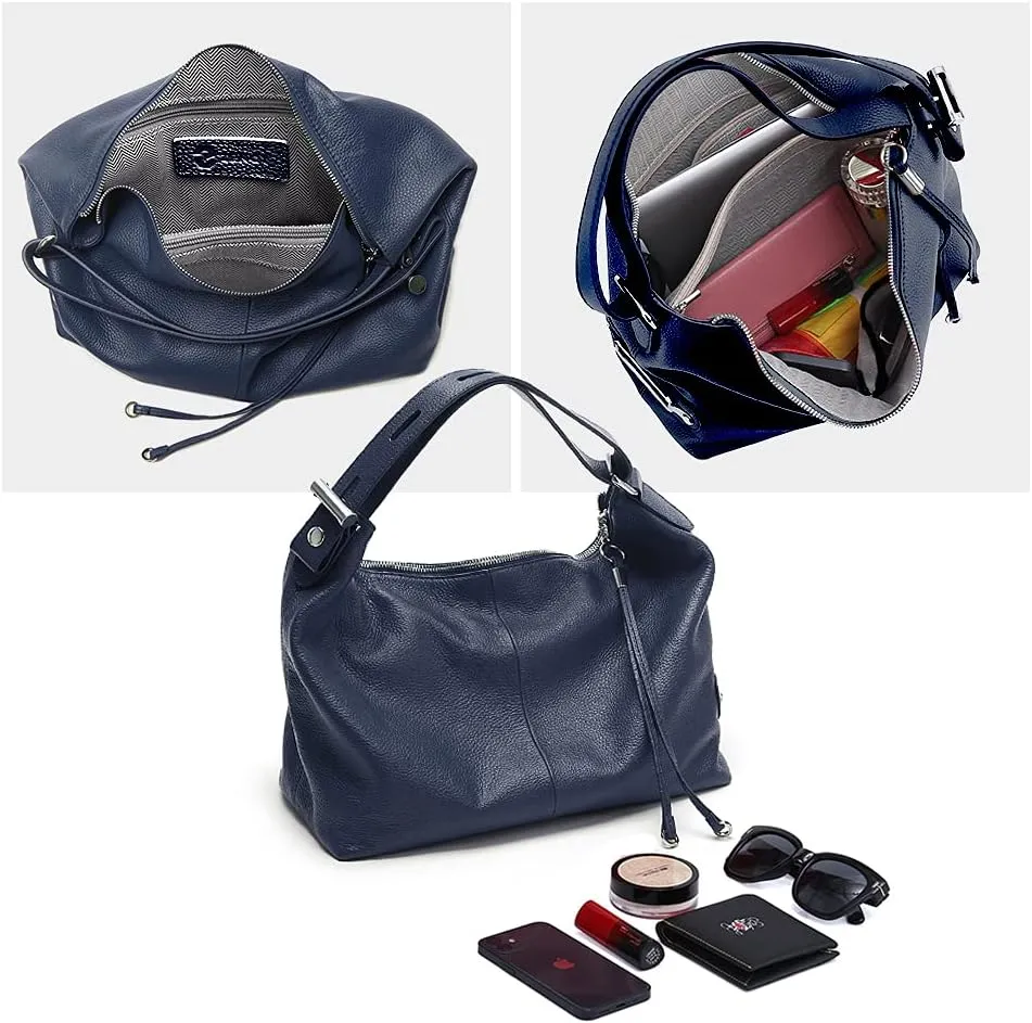 zency 6 Colors Fashion 100% Real Genuine Leather Women Shoulder Bag Handbag Lady Casual Tote