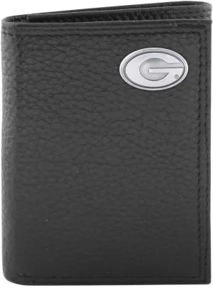 ZEP-PRO NCAA Georgia Bulldogs Pebble Grain Leather Trifold Concho Wallet