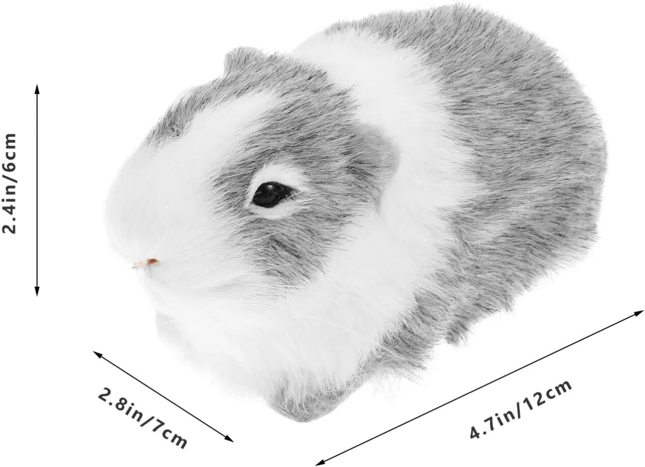 Zerodeko Guinea Pig Plush Stuffed Animal, Plush Hamster Figurine Cute Guinea Pig Plush Toy Simulated Hamster Animal Figurine Soft Guinea Pig Doll