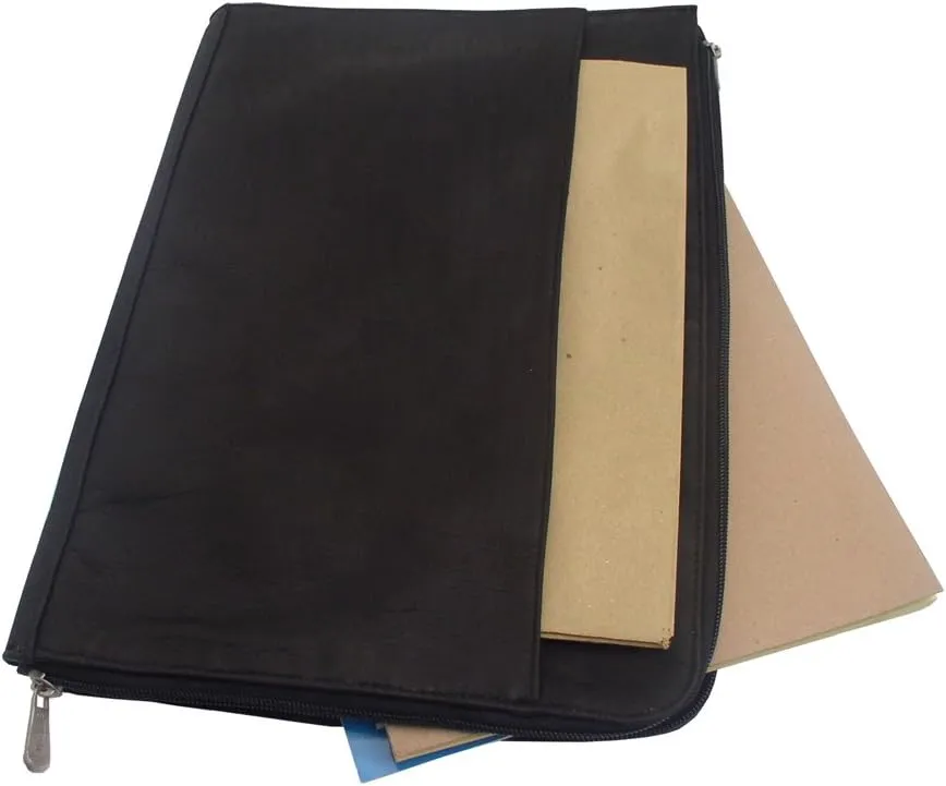 Zip Around Envelope, Black, One Size