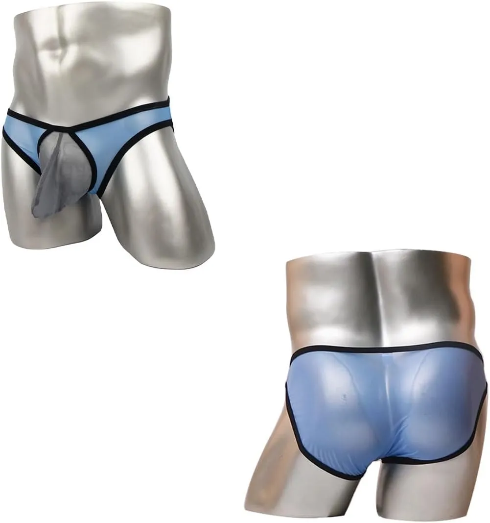 ZONBAILON Men's Sexy Underwear Briefs See Through Mesh Breathable Briefs with Bulge Ball Pouch